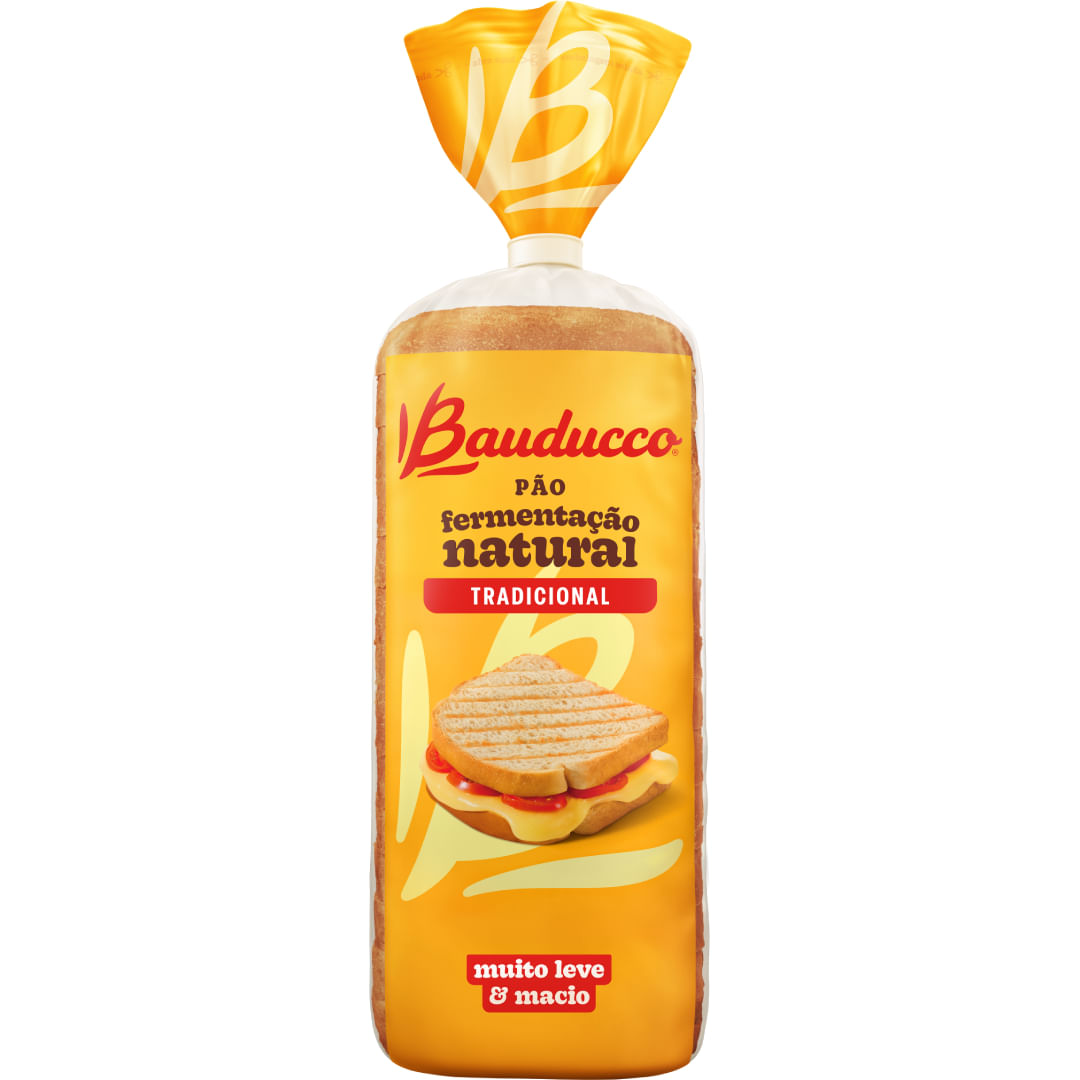 Pão de Forma Tradicional Bauducco 390g Fermentação Natural